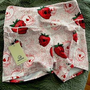 NWT Feed Me Fight Me Strawberry Shorts XL